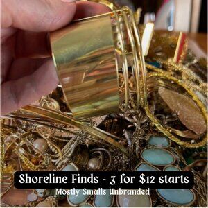 Shoreline Finds - 3 for $12 starts. Jewelry Lot.